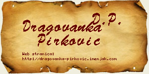 Dragovanka Pirković vizit kartica